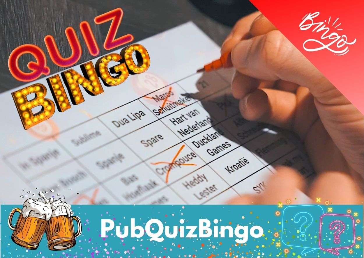 PubQuizBingo teamuitje op locatie