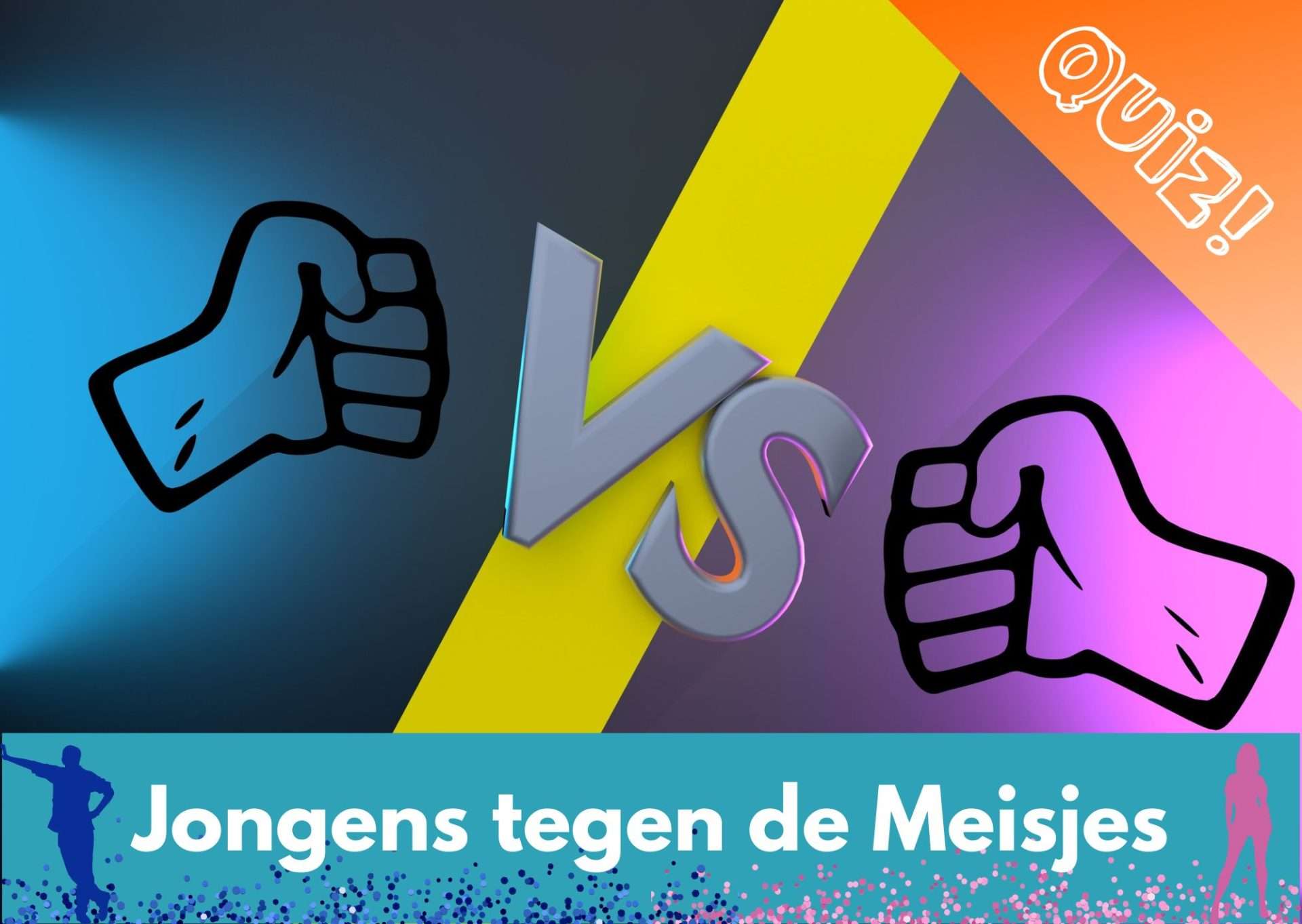 jongens tegen de meisjes quiz teamuitje op locatie