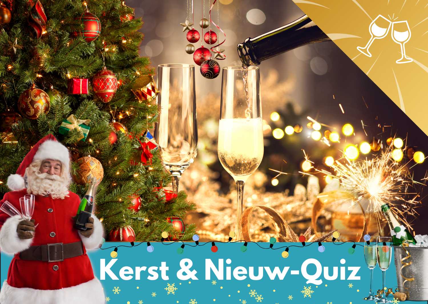Kerst en NieuwQuiz teamuitje op locatie